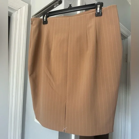 NWOT Express Editor High Waisted Pinstripe Pencil Skirt - Picture 9 of 9